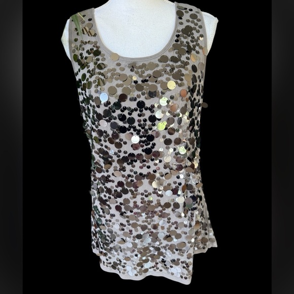INC international concepts, ladies, extra large sequin tank top - Picture 1 of 11